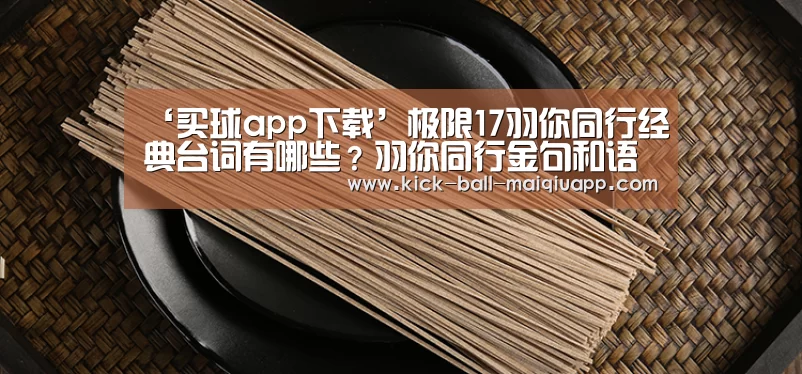 ‘买球app下载’极限17羽你同行经典台词有哪些?羽你同行金句和语录盘点(图2) 买球app下载